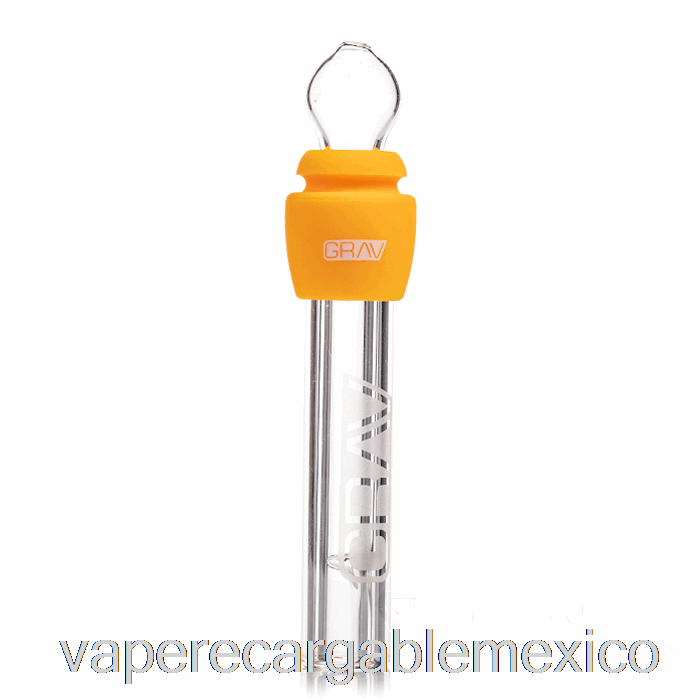 Vape Recargable Grav Glass Blunt Con Silicona Amarillo Mostaza